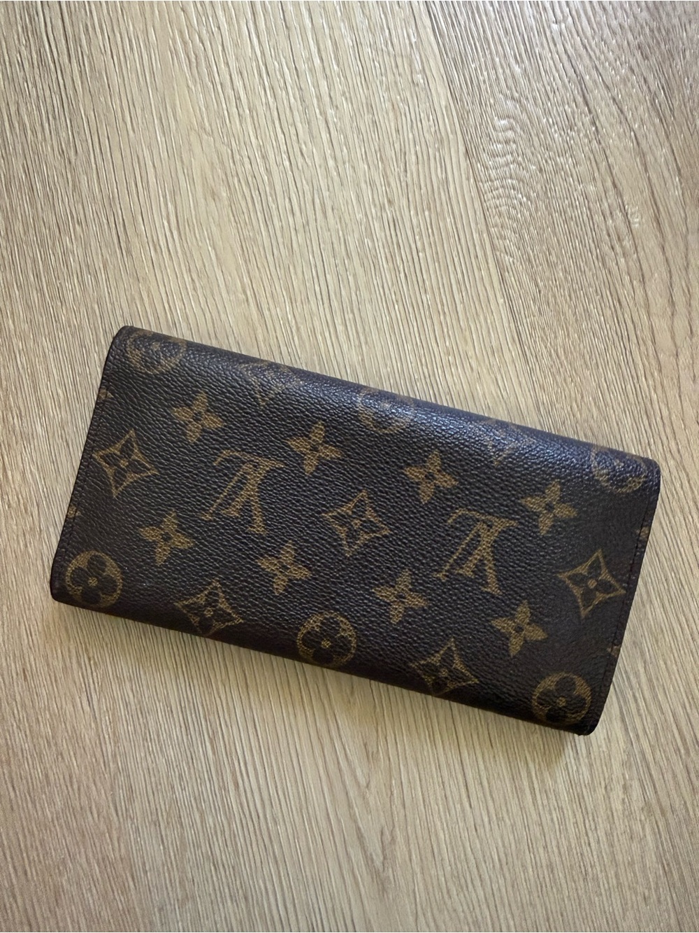 Authentic Louis Vuitton Brown Monogram Envelope Wallet - Picture 3 of 6